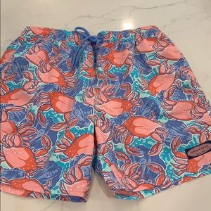 Vineyard Vines a happy swim trunks